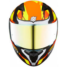 CASCO OBSIDIAN BLAZE NGO/NARANJA